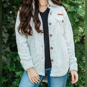 Simply Southern Soft Gray Jacket. Gray. Size XL.